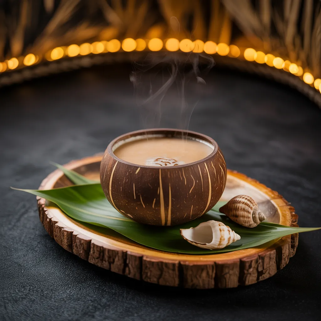 Kava Shell Traditional - Authentic Vanuatu noble kava, served in coconut shell. 