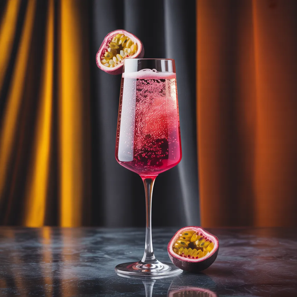 Social Spark Spritz - Hibiscus, damiana, passion fruit, sparkling. 