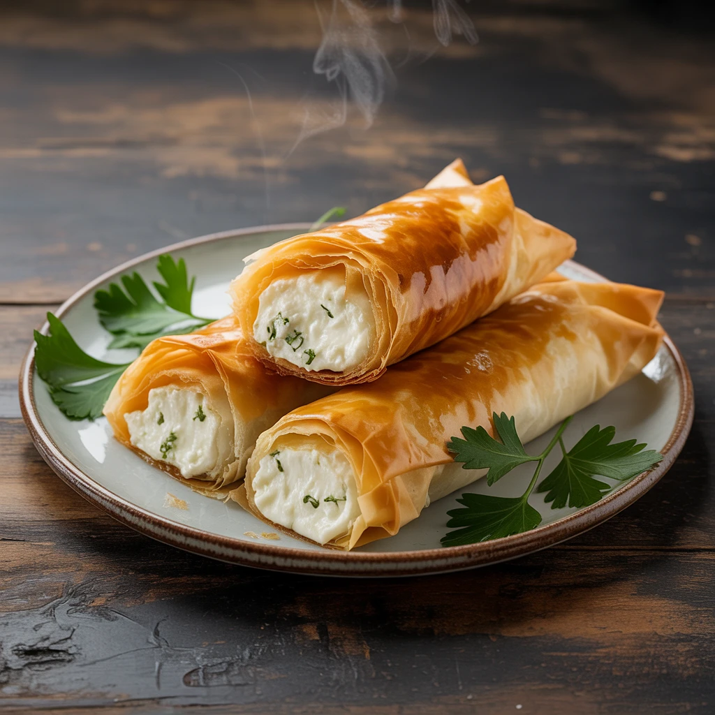 Cheese Borek - Crispy phyllo, feta, herbs